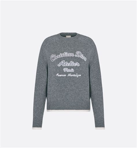 christian dior atelier sweater grey|Dior sweatshirts for men.